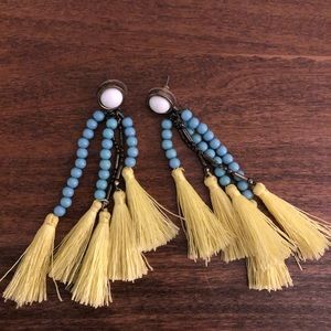 Turquoise beaded earrings